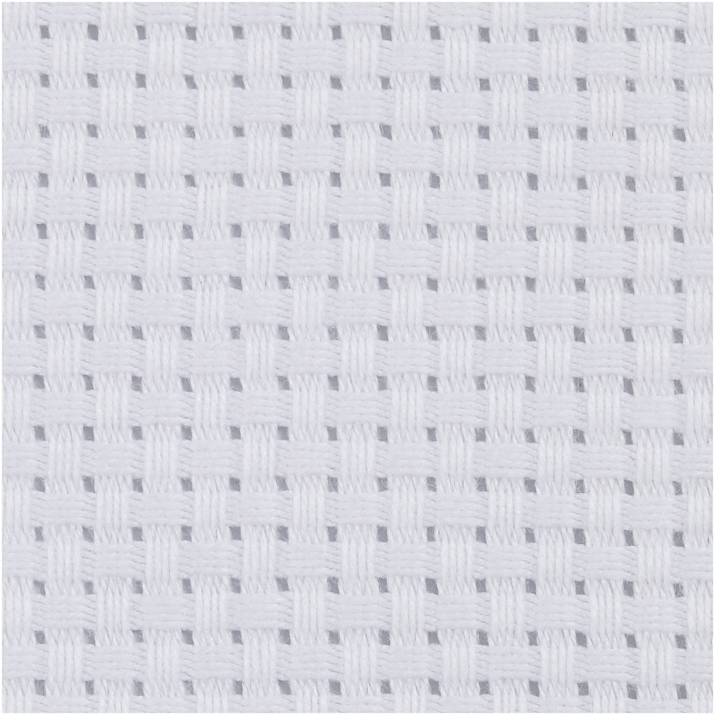 Creativ company aida, misura 50x50 cm, 35 quadretti da 10 cm, bianco, 1 pezzo