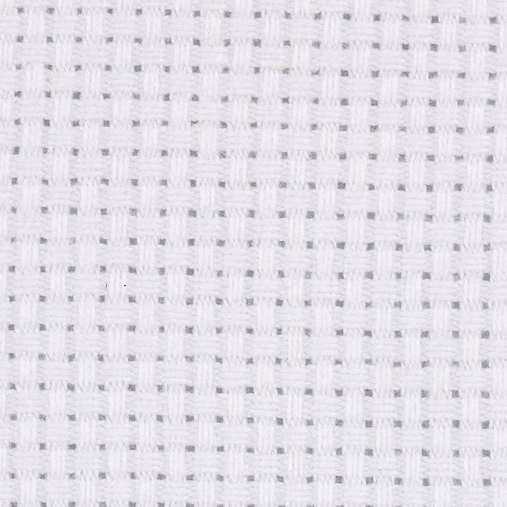 Creativ company aida, misura 50x50 cm, 43 quadretti da 10 cm, bianco, 1 pezzo