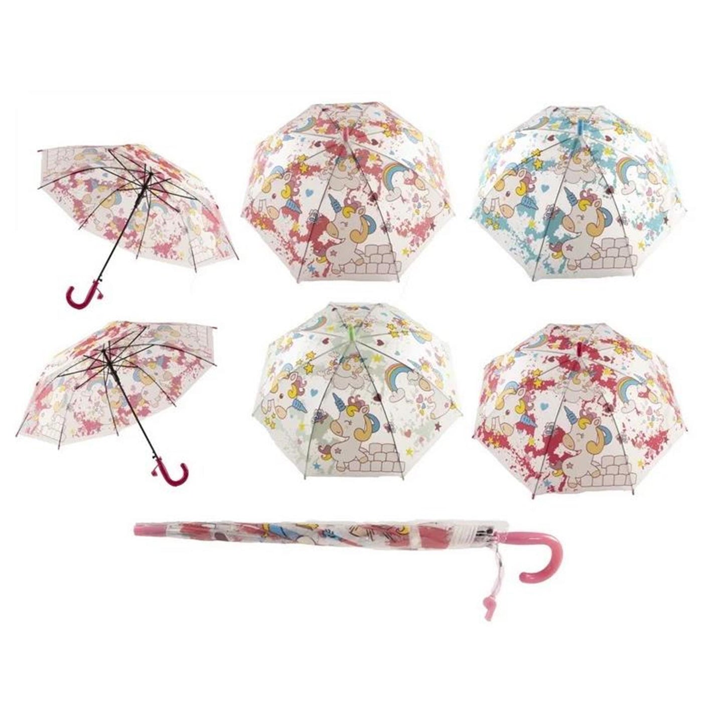 Ombrello per bambini unicorno 50 cm