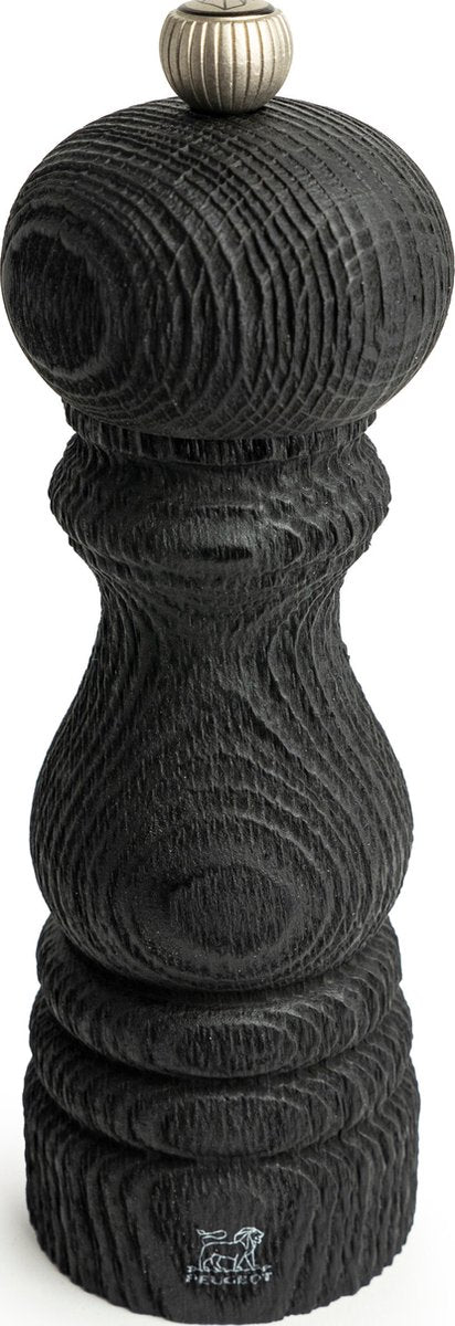 Molinillo de pimienta Peugeot Paris Nature 18 cm - negro - madera reciclada
