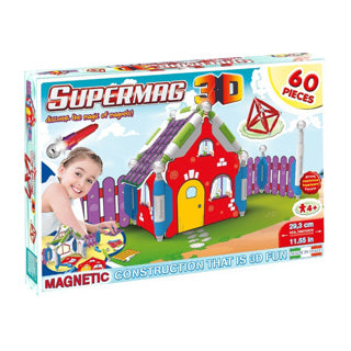 Supermag 3D Magic Set per la costruzione di una piccola casa | 2 pezzi