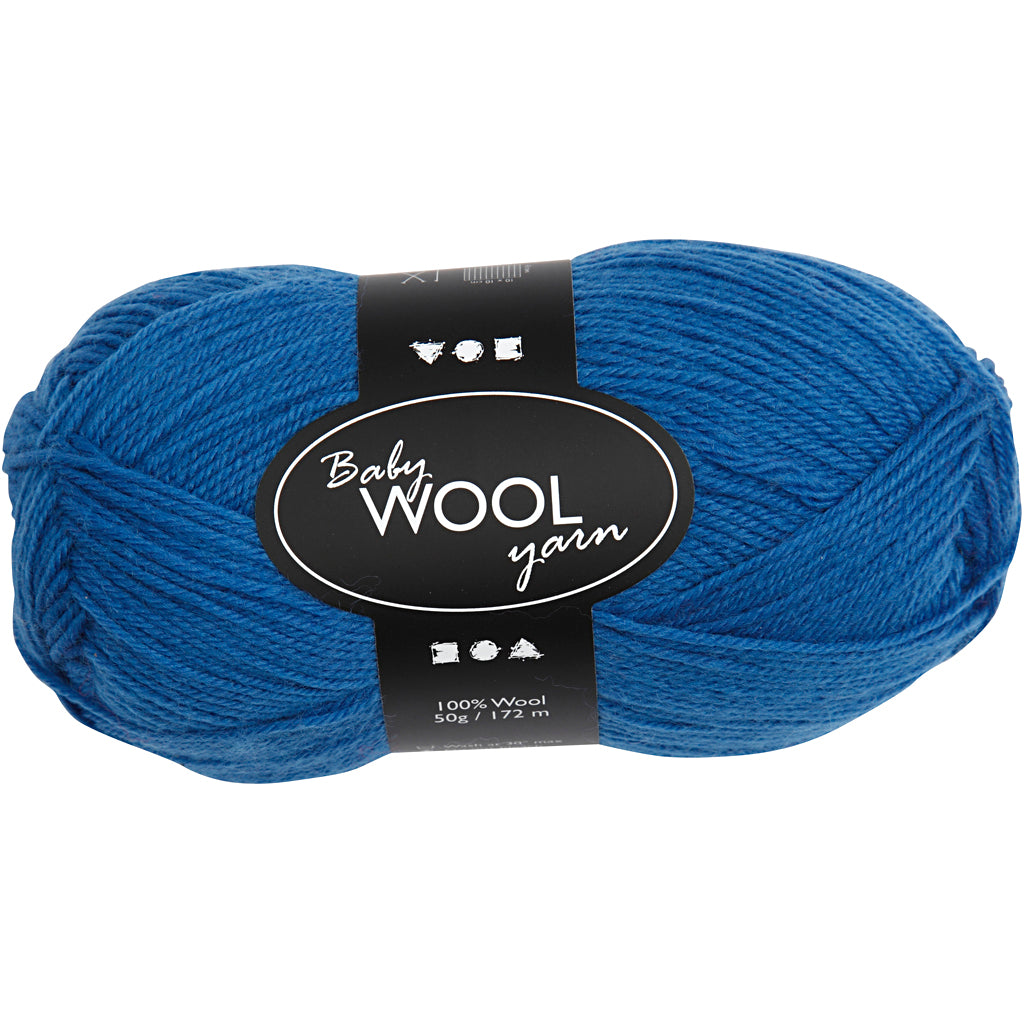 Filato per bambini Creativ Company, l: 172 m, blu, 50 g 1 gomitolo