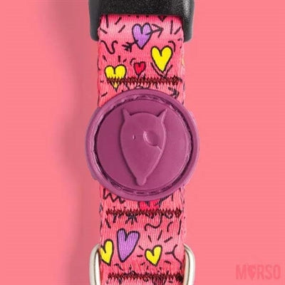Morso Collar Dog Recycled Pink Think Pink