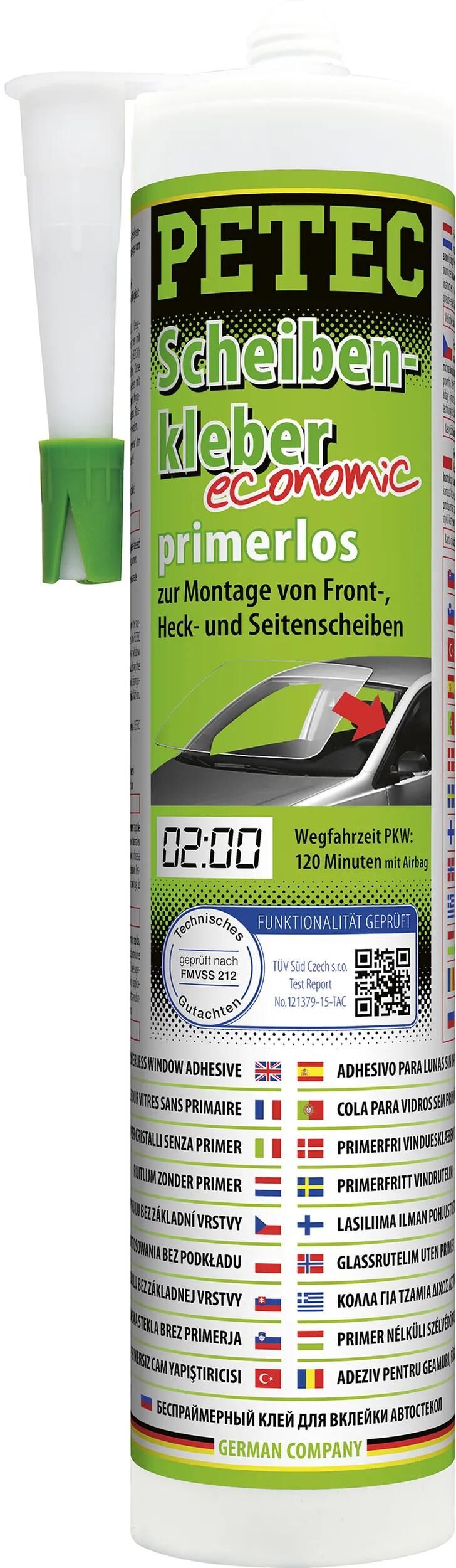 Petec 1K Window Adesive Primeless, 290ml