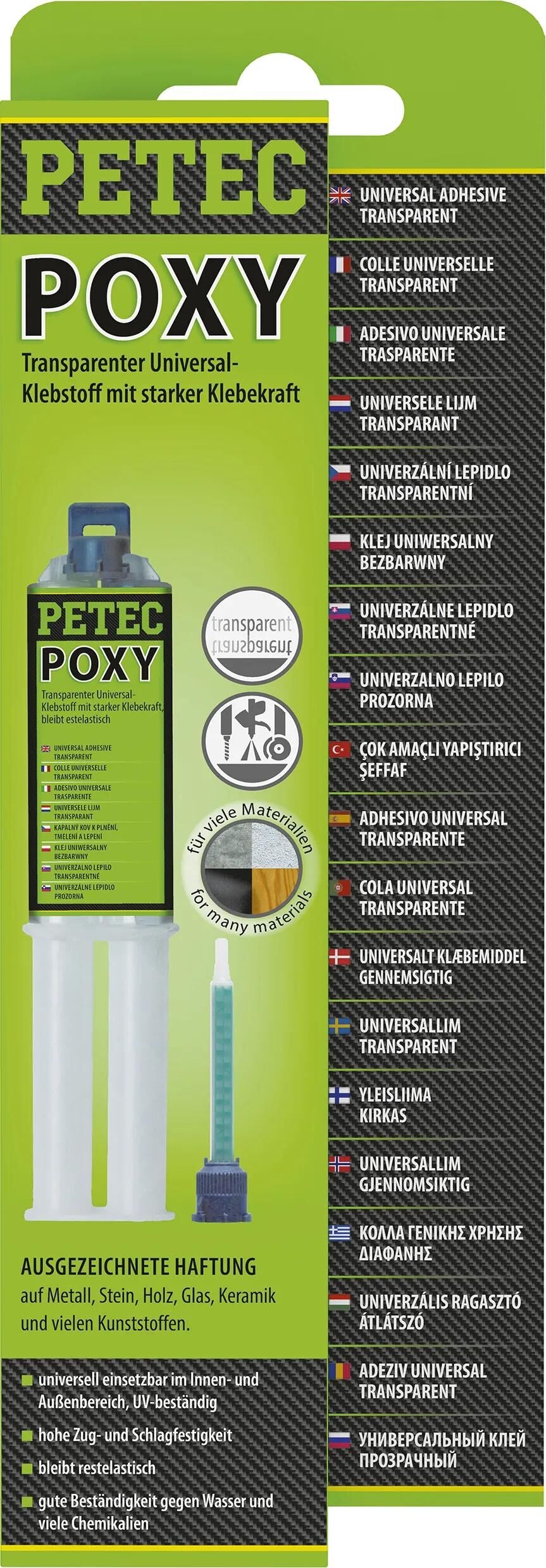 Petec 2K Adesive 24ml SB Doppia siringa