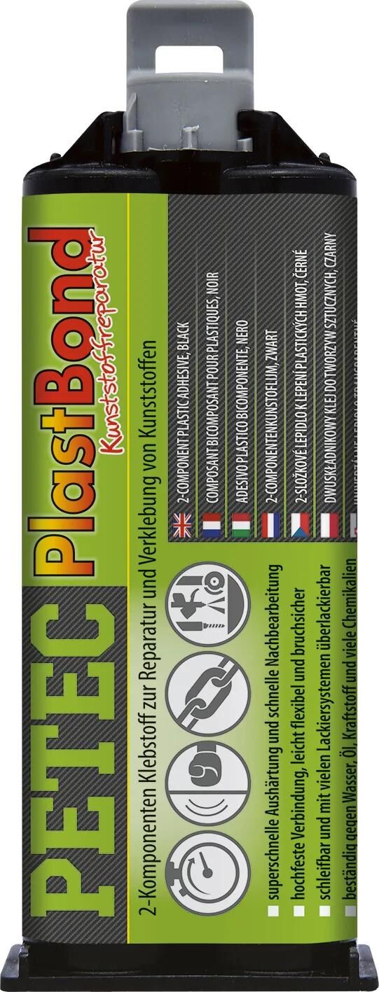 Petec 2K Adesive Plastbond 50ml Siringa doppia