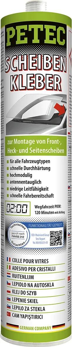 Cartuccia adesiva da finestra petec 1k da 310 ml