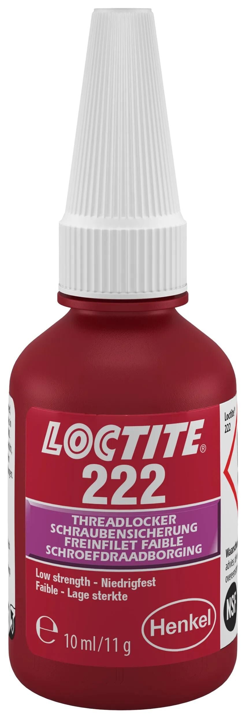 Retención de tornillo de Loctite 10 ml 222