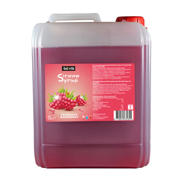 Sun d'or fruit limonata sciroppo lampone (5 litri)