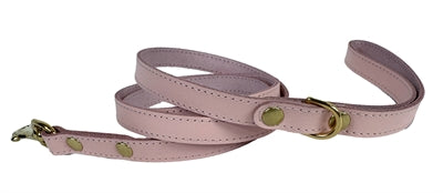 Sazzz Cinturón de perro Pasión de cuero rosa claro