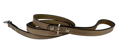 Sazzz Cinturón de perro Beige de cuero vintage