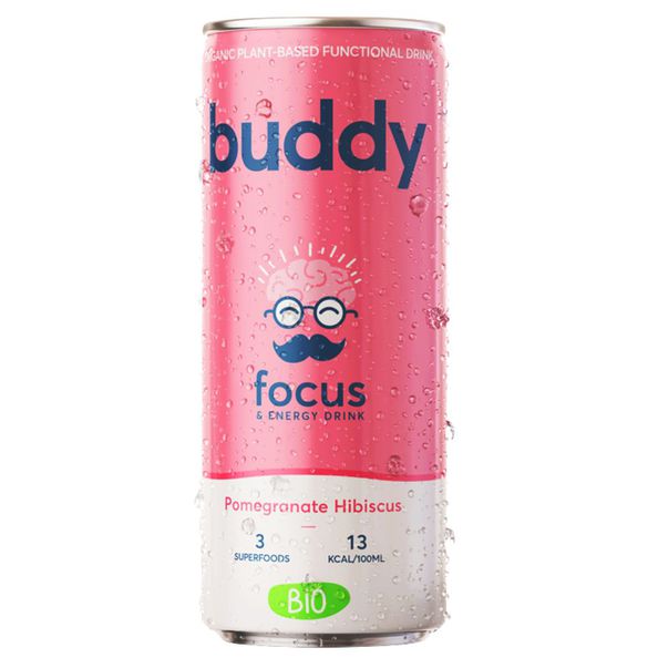 Buddy melograno ibisco lattina biologica (12x 250 ml)