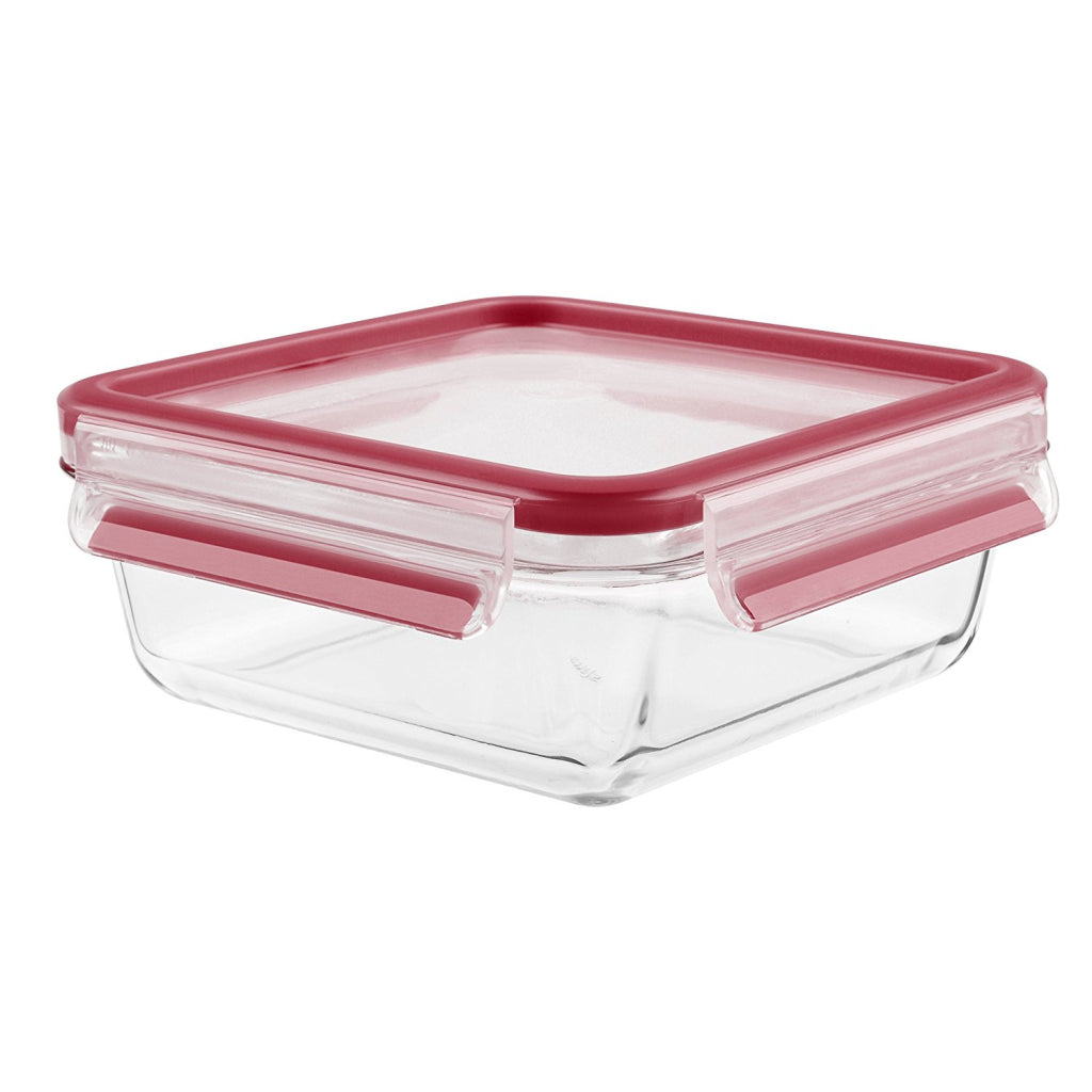 Tefal k30103 master seal contenitore per alimenti in vetro 0,9l rosso