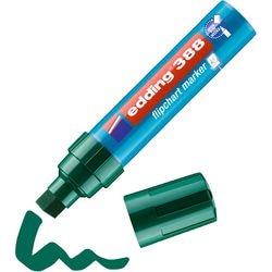 Pennarello per lavagna a fogli mobili edding 388 verde 4-12 mm