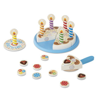 Melissa Doug Doug Wood Birthday Cake