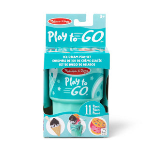 Melissa Doug – set da gioco per il gelato da viaggio – giocattoli in legno
