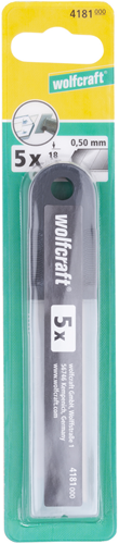 Cuchillos desmontables Wolfcraft | en caja | 18 mm | 5 piezas - 4181000