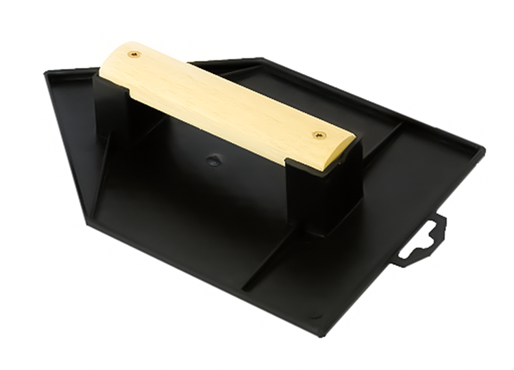 Mob 1063734 - tabla de lijar de plástico negra. puntiagudoMango de madera de 27 x 18 cm | 6 piezas