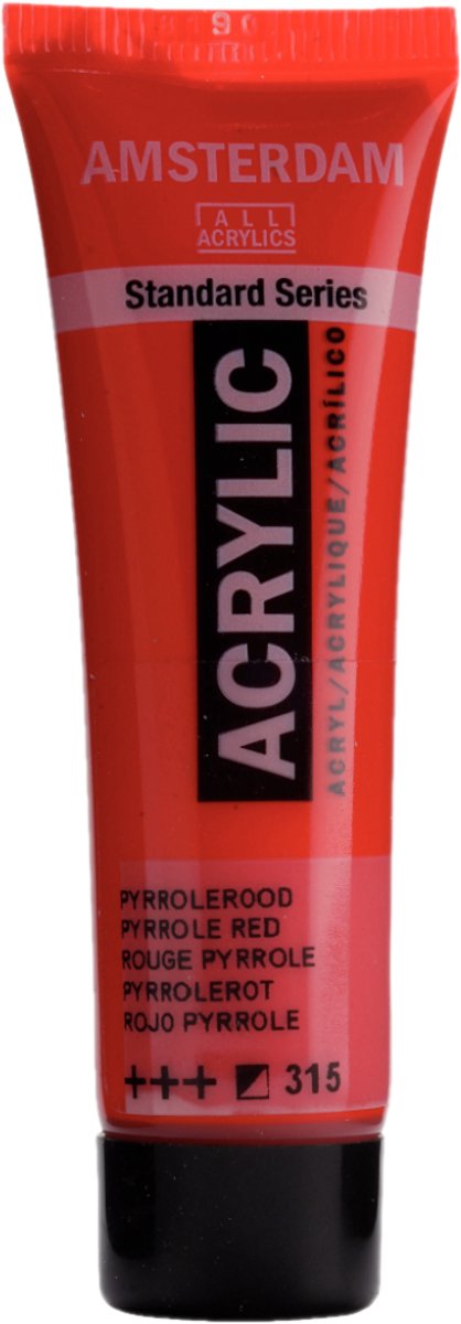 Vernice acrilica Royal Talens Amsterdam - rosso pirrolo - 20 ml - 315