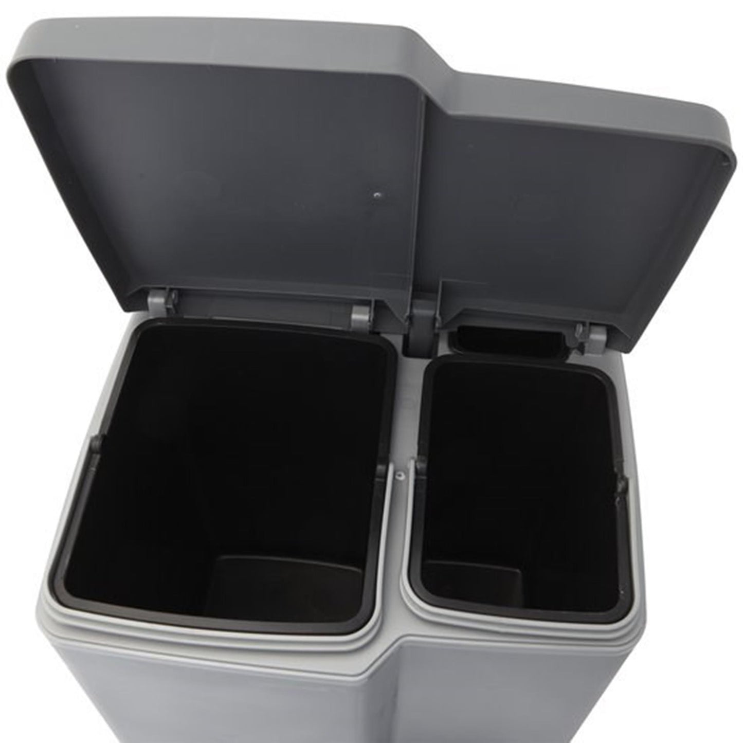 Curver Curver Duo Pedal Bin 15L+6L Silver Nero