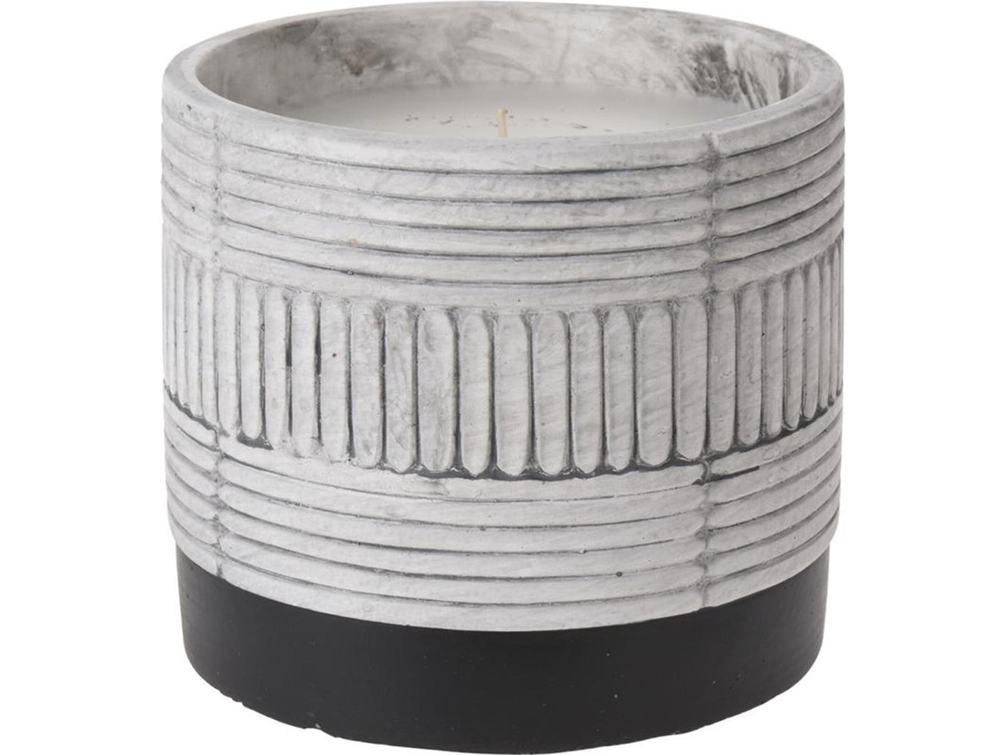 Vela de citronela Pro garden en maceta de cerámica gris