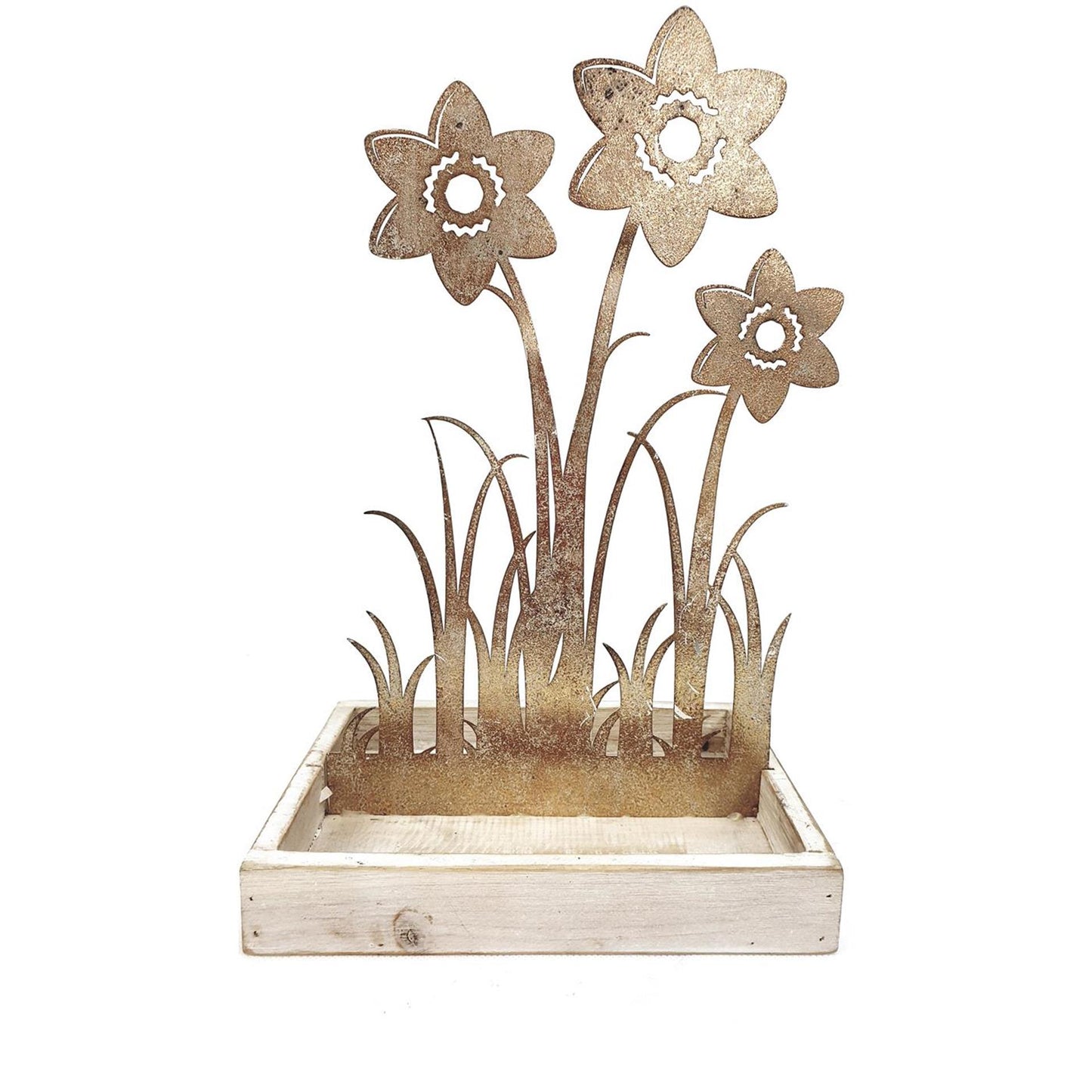 Bandeja de tulipanes con adorno de atmósfera de mansión 20,7x14x25,7cm