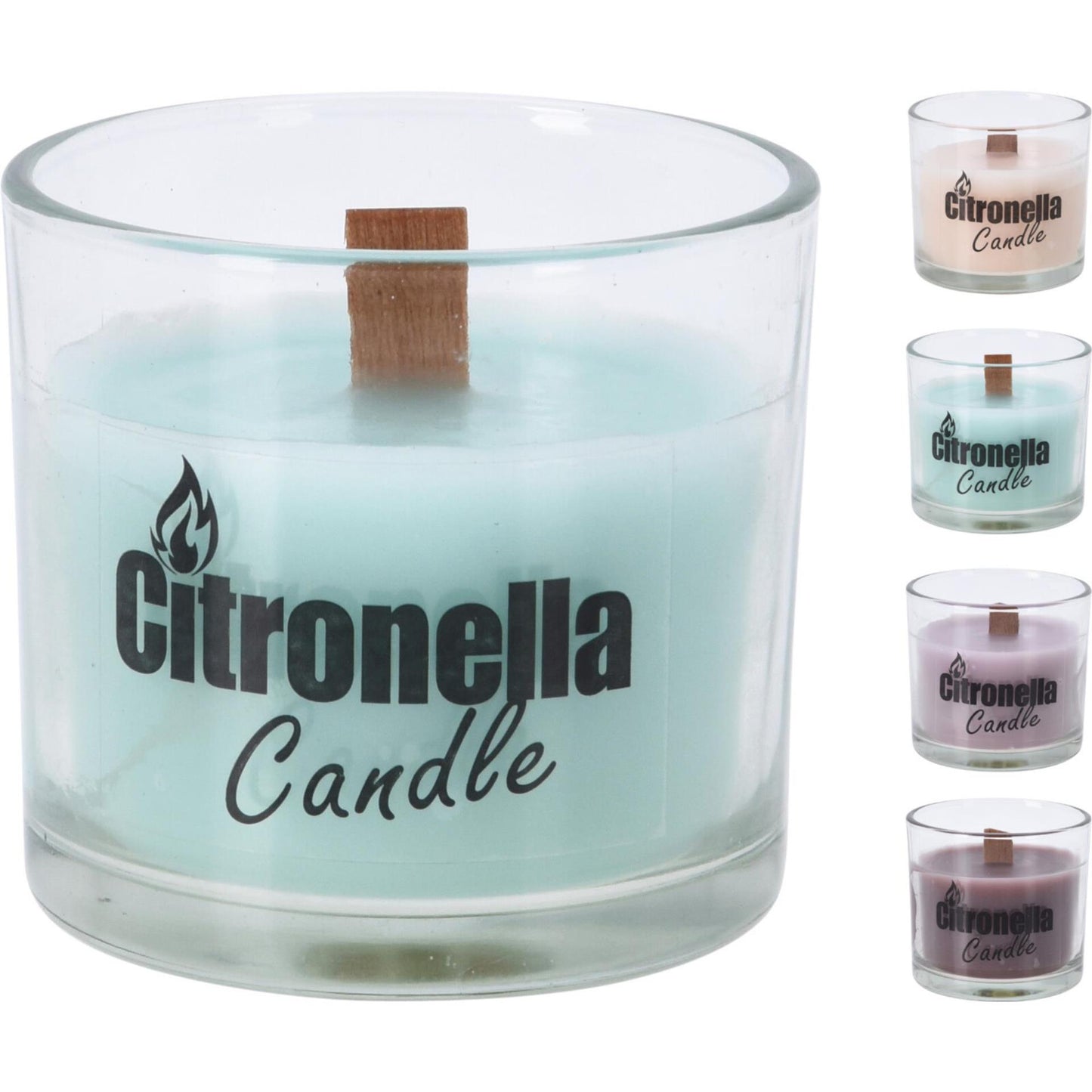 Candela Pro Garden alla citronella in barattolo di vetro