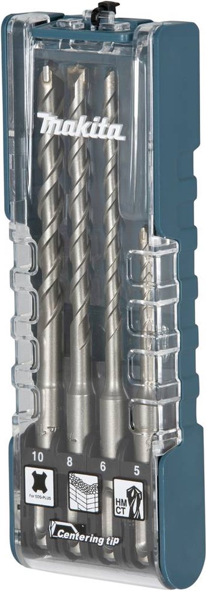 Accessori Makita b2s: set punte per calcestruzzo 4 pezzi - 5 6 8 10 - e-13596