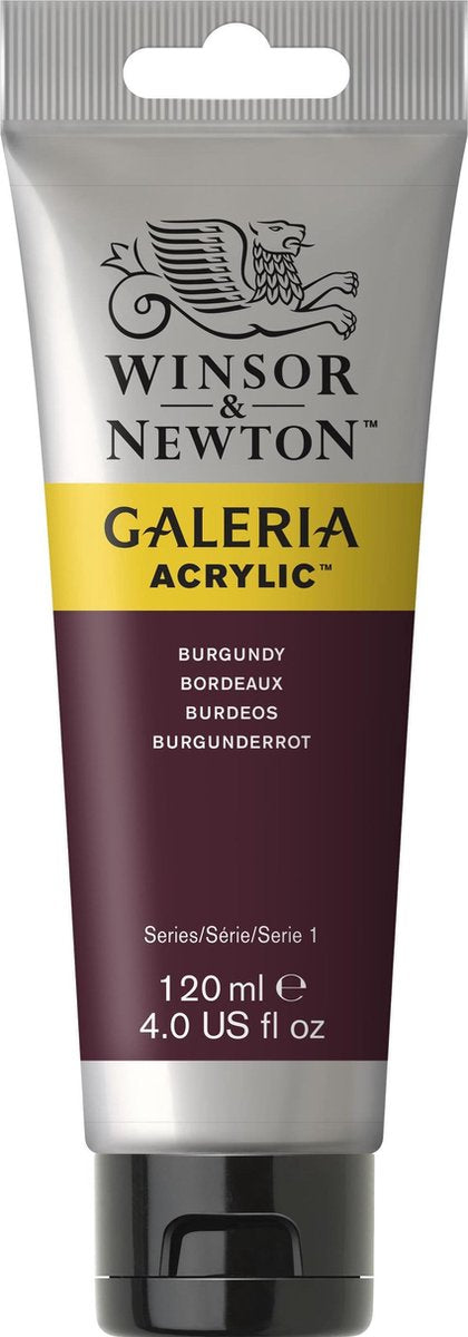 Winsor newton galeria acrilico 120ml burdeos