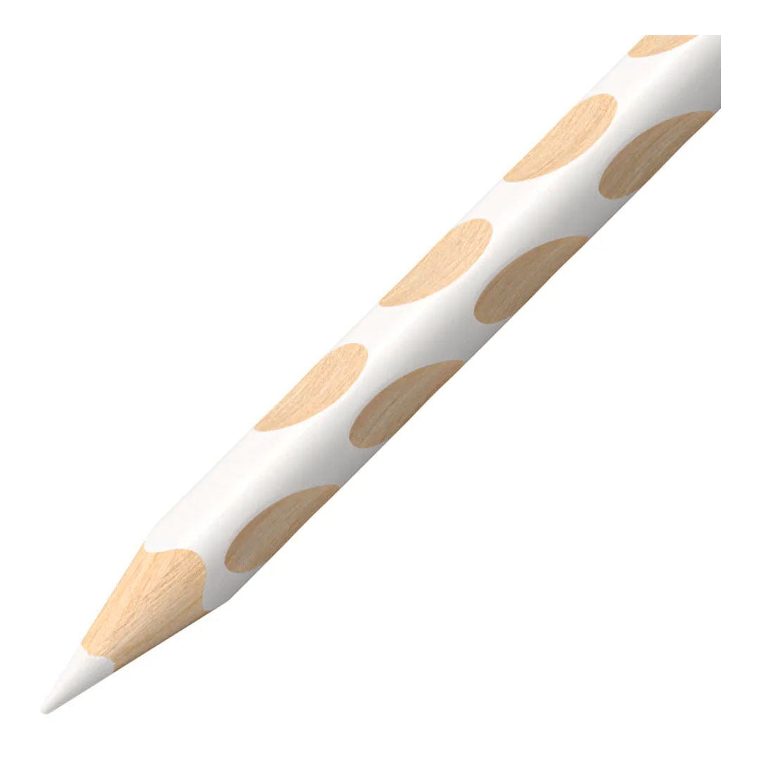 Lápiz de color para diestros Stabilo easycolors - blanco