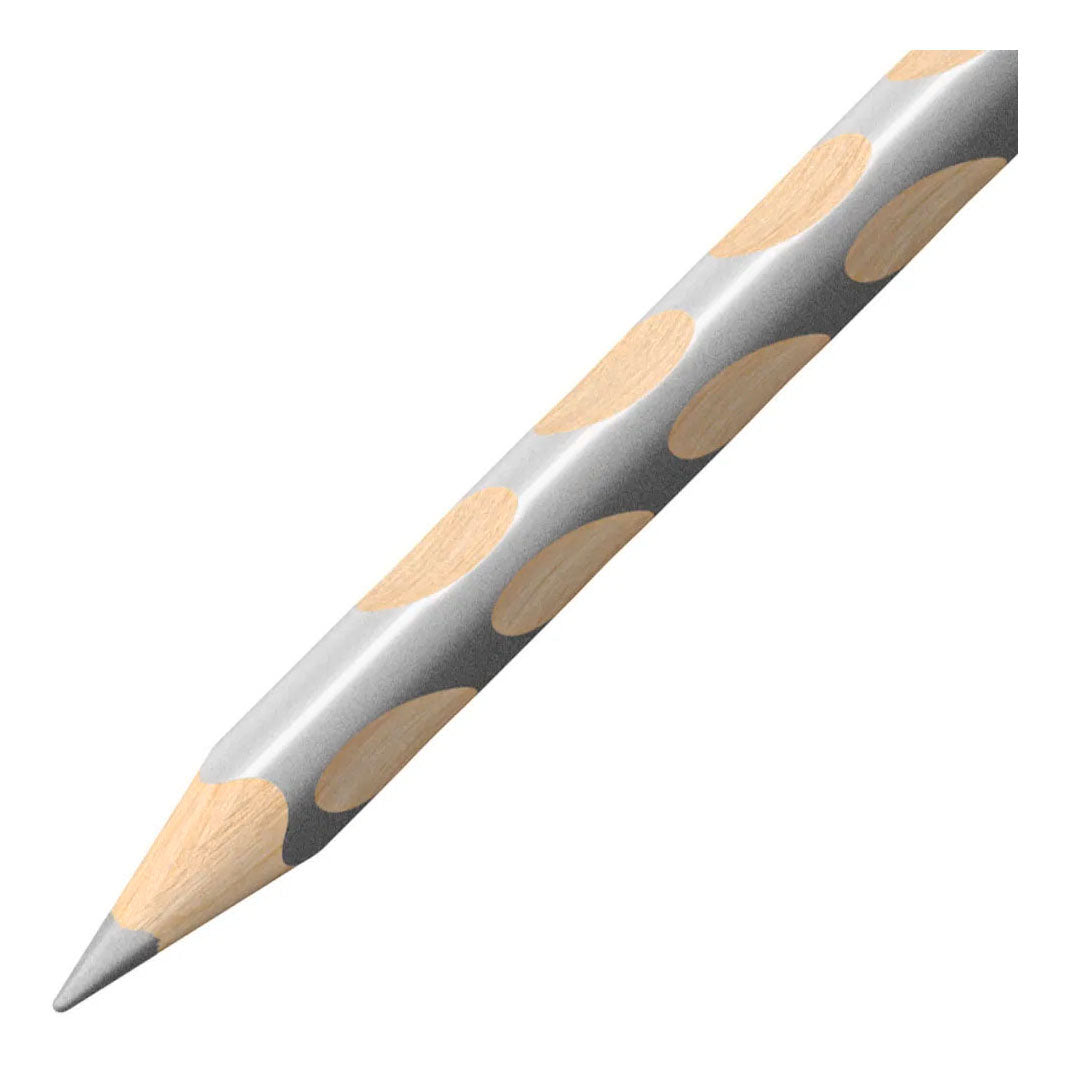 Matita colorata per destrimani Stabilo easycolors - argento