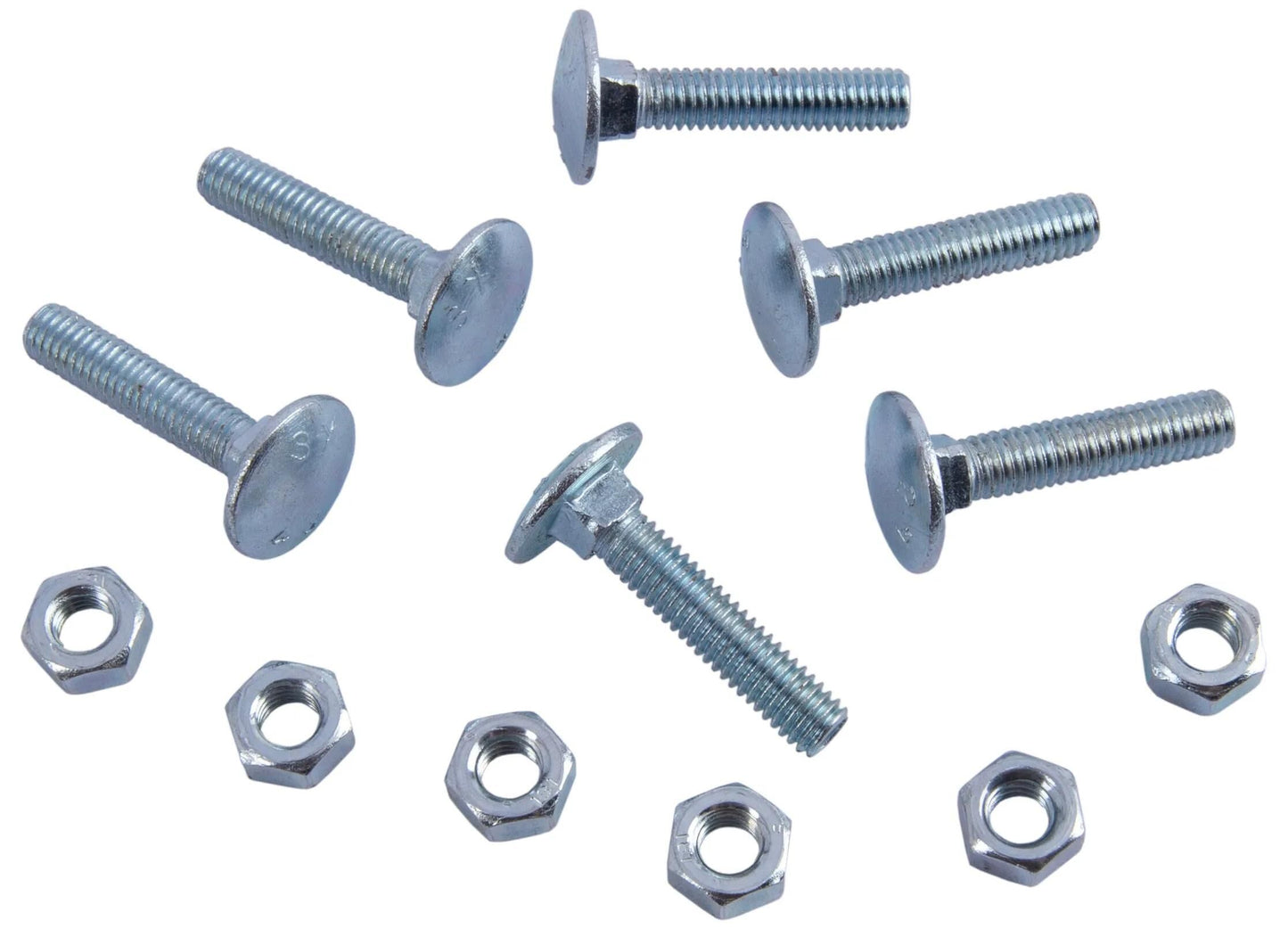 Dresselhaus kruiskopbout 4156 truss-head bolt m6x30 square neck w.nuts