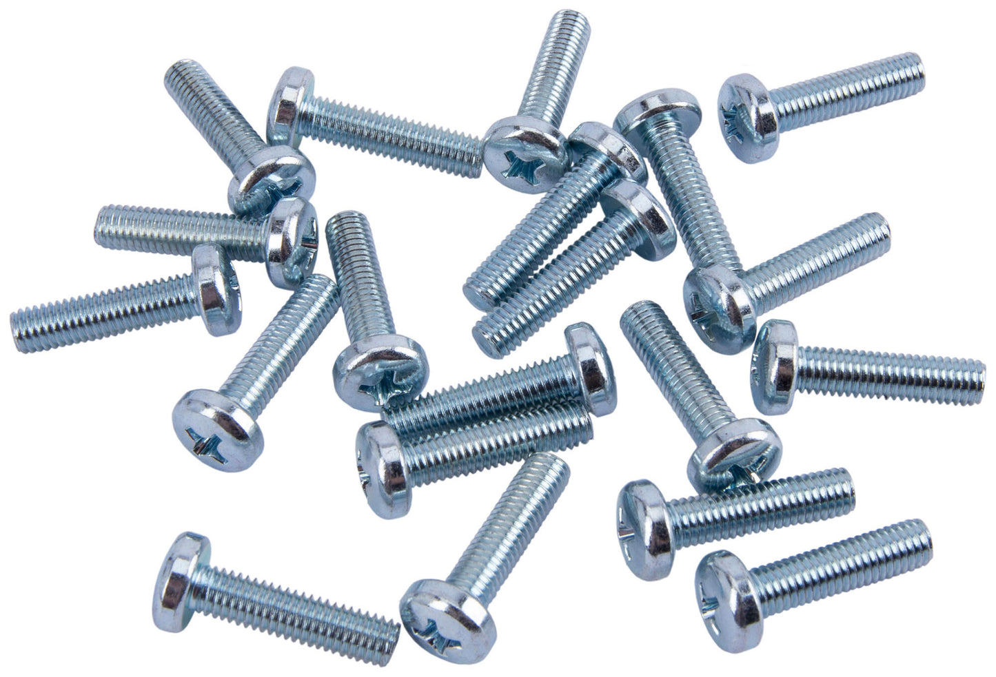 Dresselhaus enhebrado 5x20 mm 20pcs. Receso cruzado de la cabeza de la bandeja