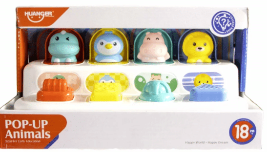 Gli amici animali pop-up di Jonotoys
