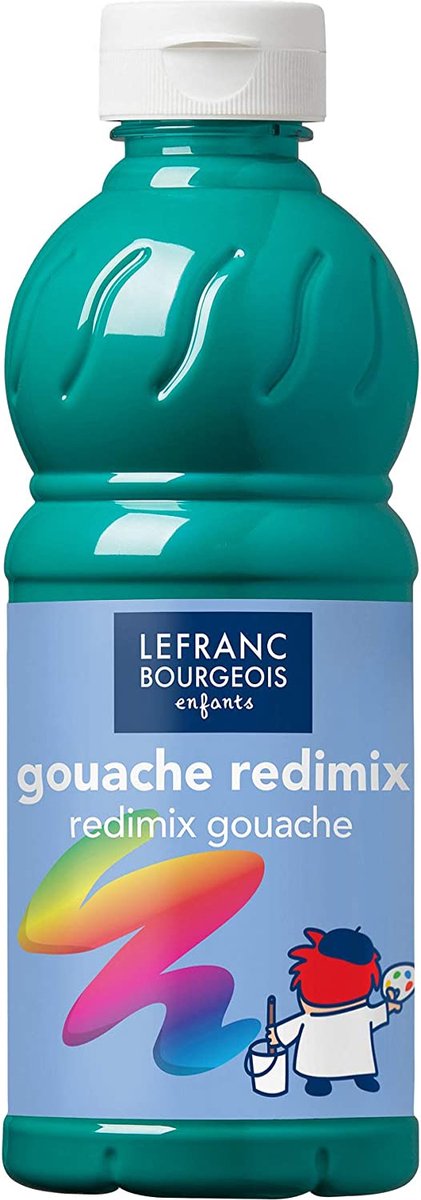 Lefranc bourgeois l b plakkaatverf redimix emerald green 500ml