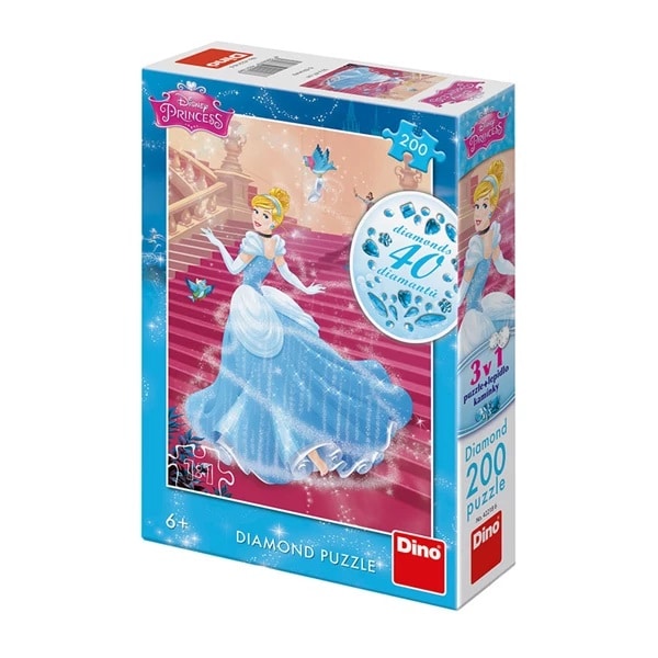 Disney Puzzle Cenerentola con 40 diamanti 200 pezzi