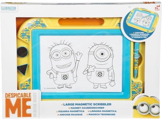 Minions tavolo da disegno magnetico grande con penna e 2 magneti