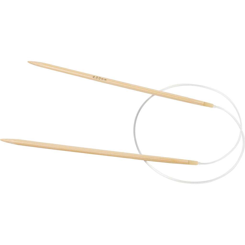 Agujas de tejer redondas Creativ Company, L: 60 cm, tamaño 4 mm, 1 pieza