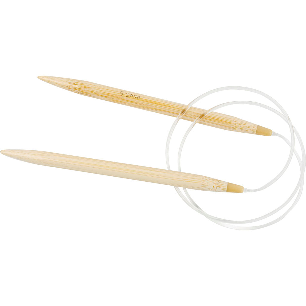 Agujas de tejer redondas Creativ Company, L: 80 cm, tamaño 9 mm, 1 pieza