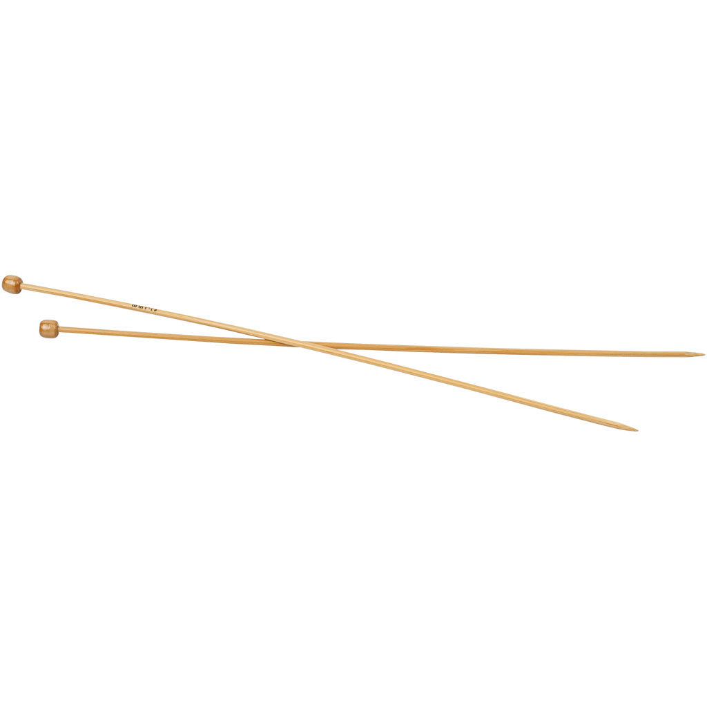Agujas de tejer de la empresa Creativ, largo: 35 cm, tamaño 3,5 mm, 1 par