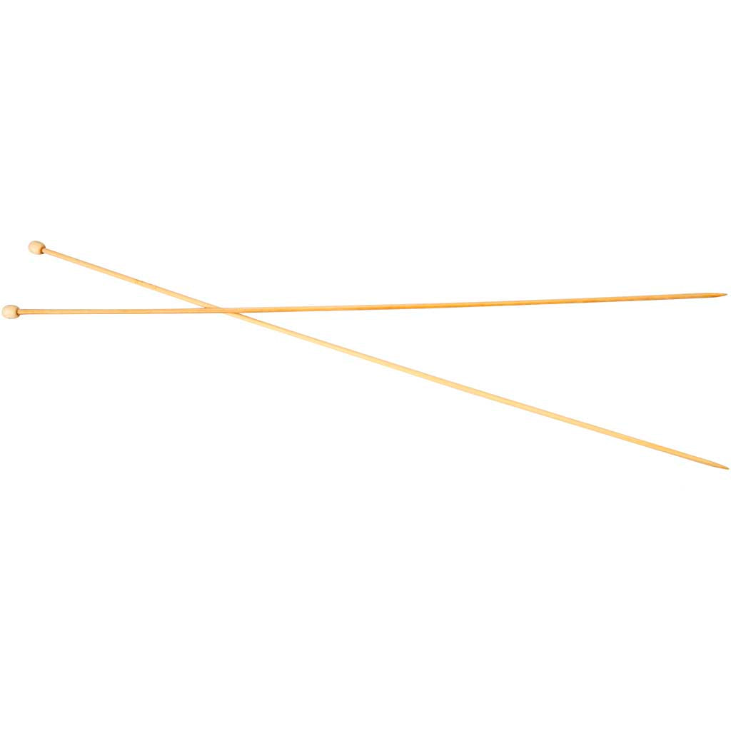 Agujas de tejer de la empresa Creativ, largo: 35 cm, tamaño 2,5 mm, 1 par