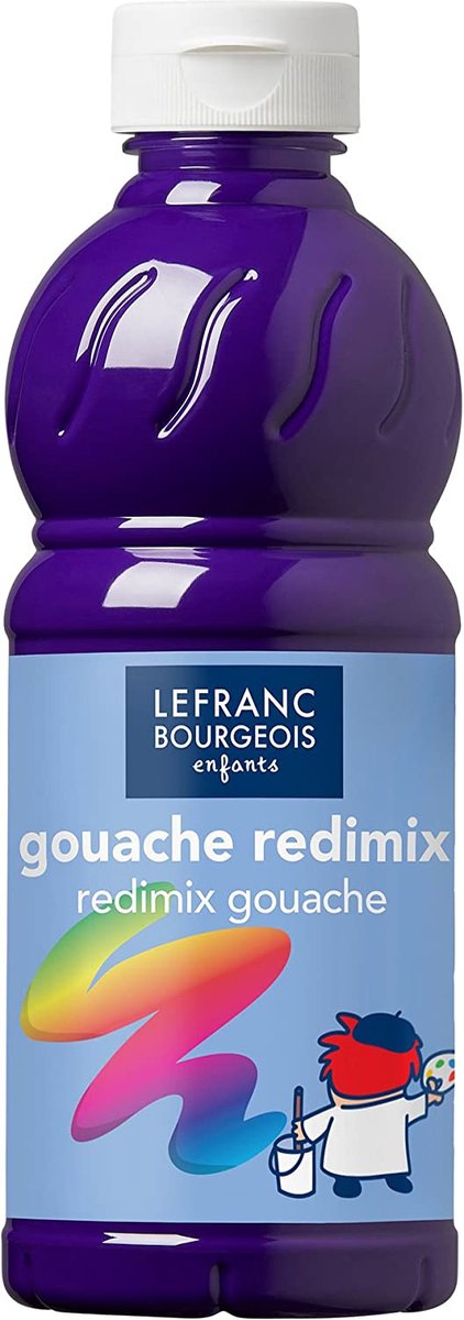 Lefranc bourgeois l b plakkaatverf redimix violet 500ml