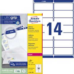 Etichette per indirizzi avery zweckform quickdry bianco