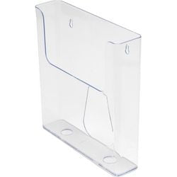 Porta depliant deflecto de76401 a4 trasparente fissaggio a parete