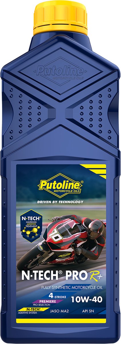 Olio motore Putoline n-tech pro r+ 10w-40 1 litro | Olio per moto a 4 tempi