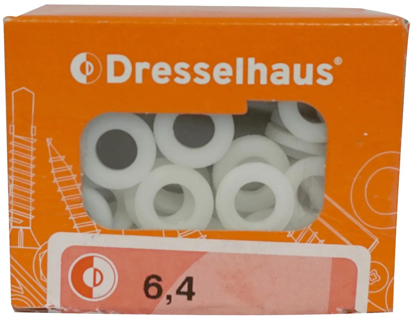 Dresselhaus rondelle, poliammide da 6,4 mm dresselh. Forma a
