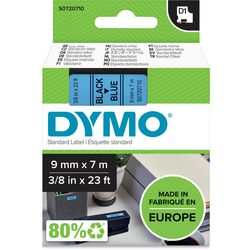 Nastro per etichettatura dymo 9mmx7m nero, blu