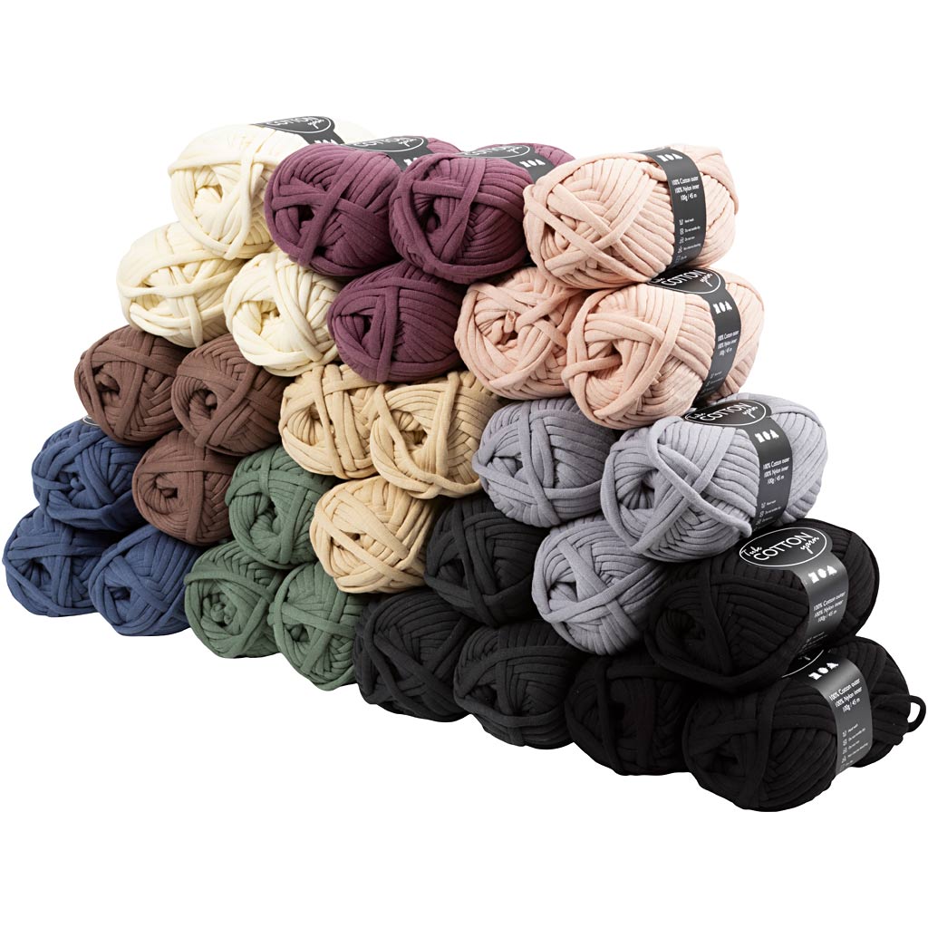 Hilo textil Creativ Company, l: 45 m, varios colores, 100 ovillos 1 caja