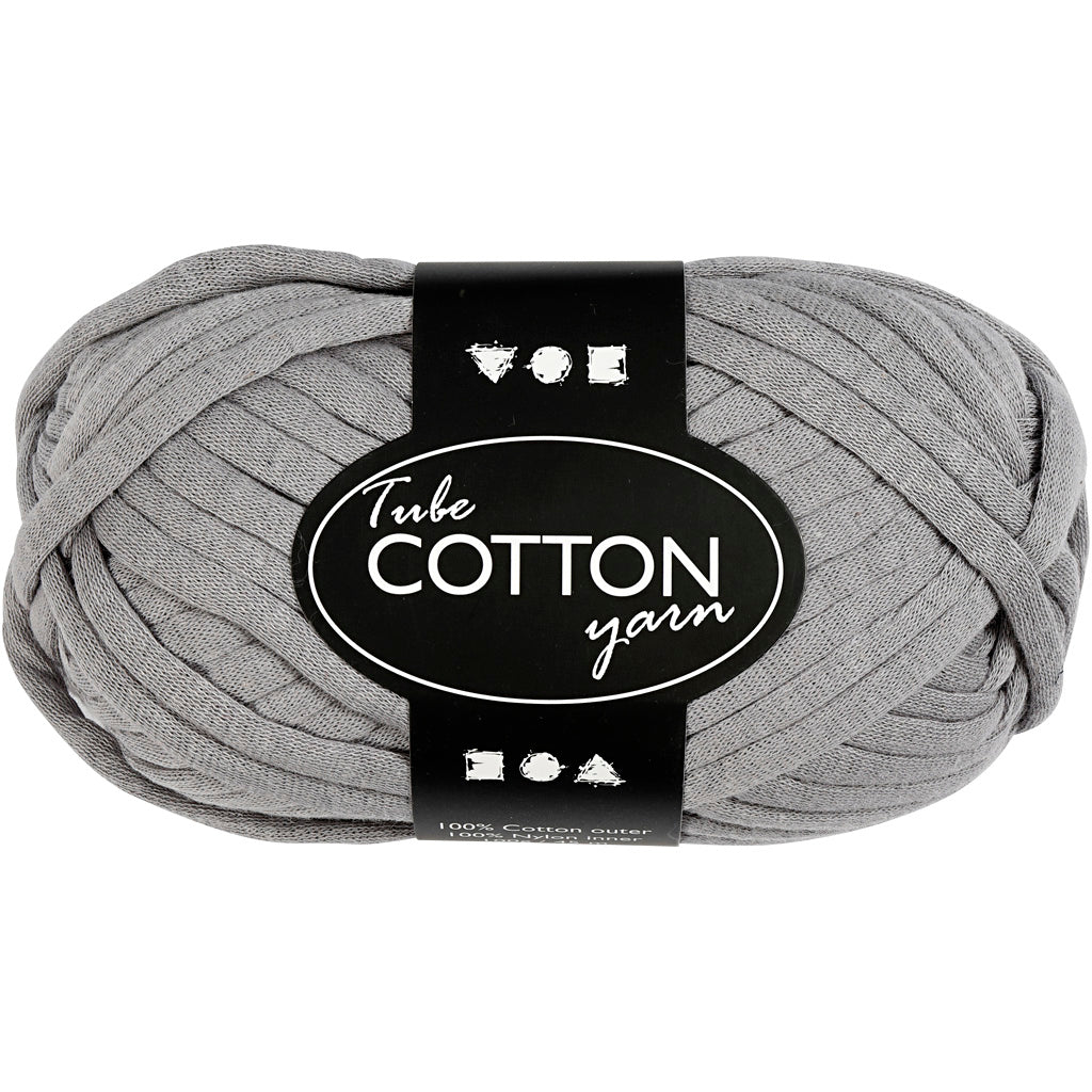 Hilo textil Creativ Company, l: 45 m, gris, 100 gr 1 ovillo