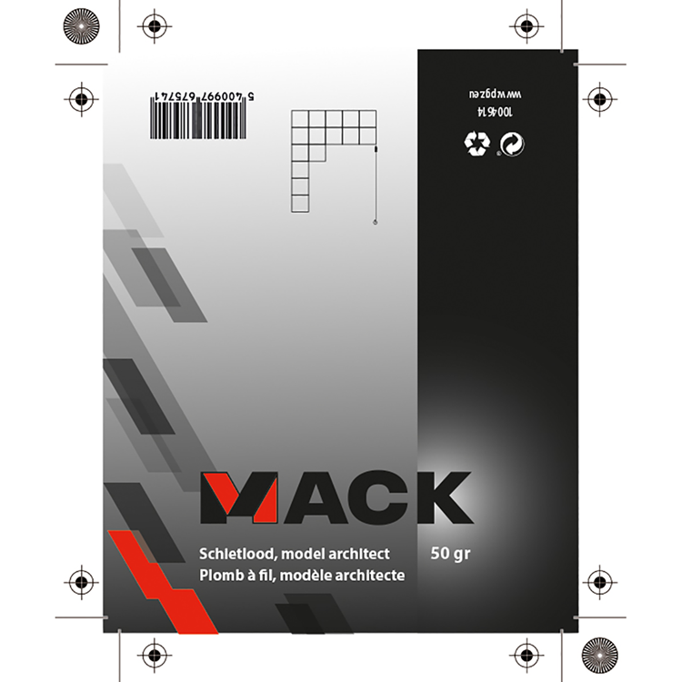 Mack 1004614 - plomada 50gr | 4 piezas